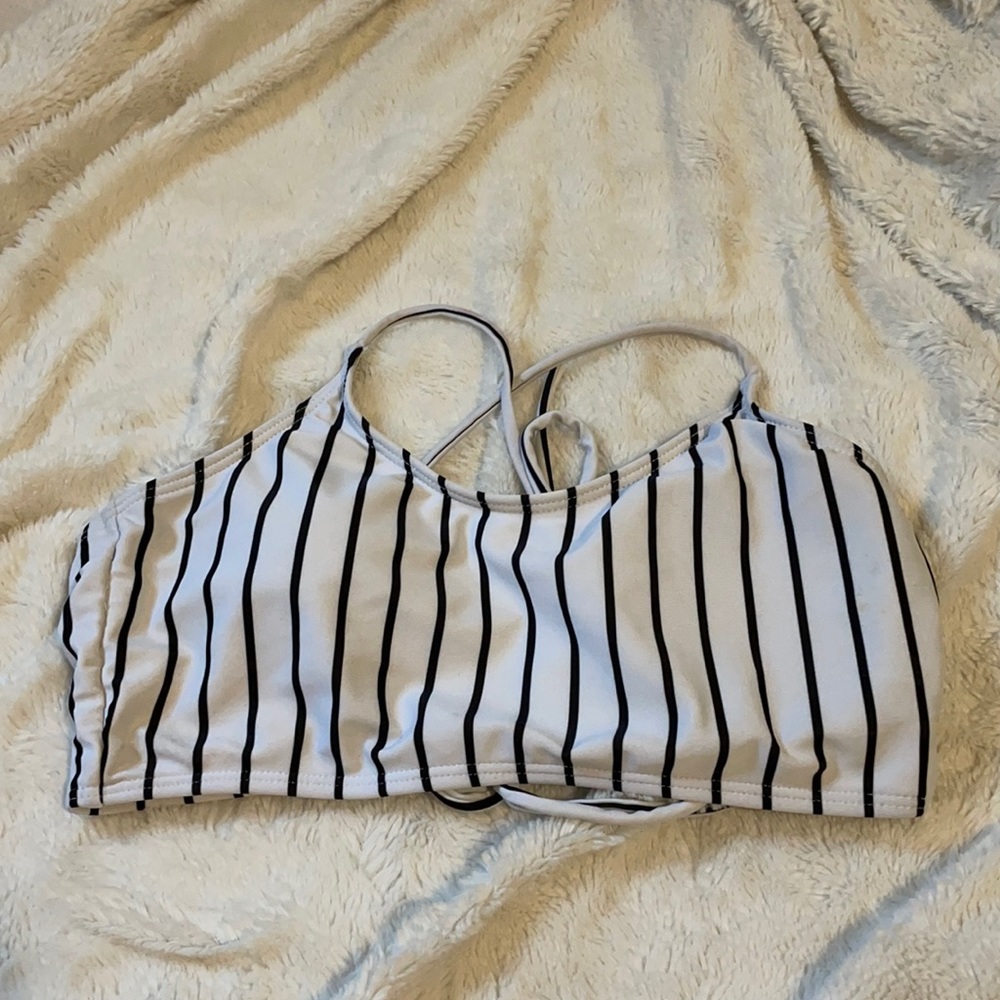 Swimsuit top with tie back
